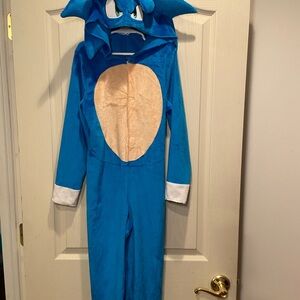 Sonic the Hedgehog Blue Kids Costume with White Accents
